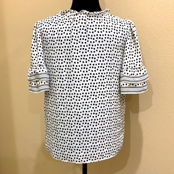 👚 Max Studio Polka-dot Blouse 👚 - Picture 3 of 8